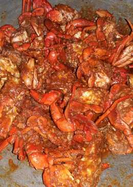 Kepiting asam manis pedas