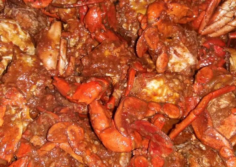 resep Kepiting asam manis pedas