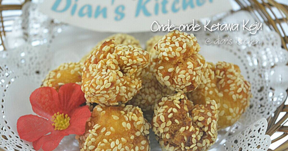 Resep Onde-onde Ketawa Keju, renyah n empuk