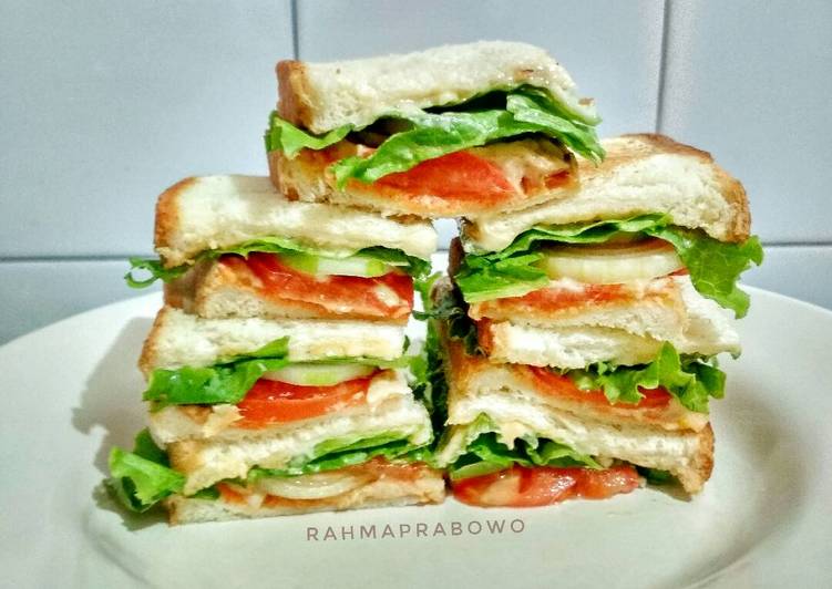 Resep Salmon Sandwich Kiriman dari Mamindra