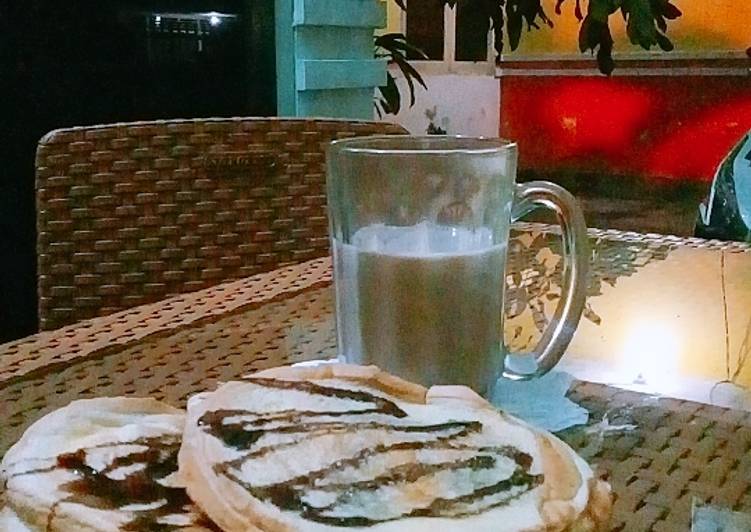 bahan dan cara membuat Roti bakar keju coklat..