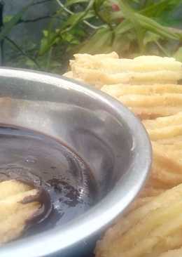 Churros sederhana tanpa telur