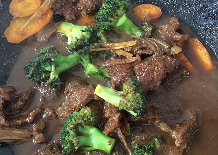 gambar untuk resep makanan Daging Bumbu Lapis plus Brokoli dan Wortel