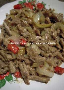 Beef teriyaki ala hokben #11