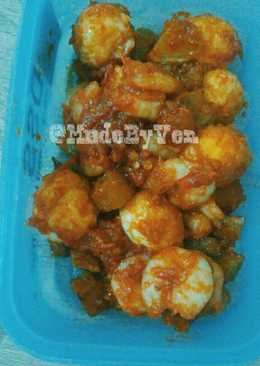 Sambal Goreng Udang Kentang dan Telur Puyuh