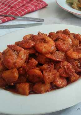 Sambal goreng kentang udang