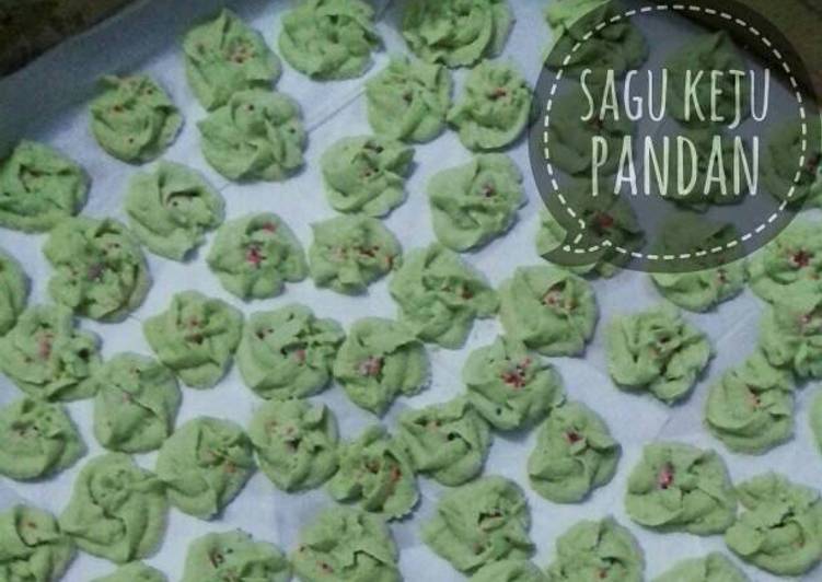 resep makanan Sagu Keju Pandan