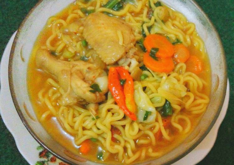 resep lengkap untuk Mie kuah homemade