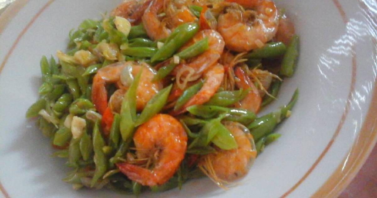  Tumis  buncis udang  pedas 90 resep Cookpad