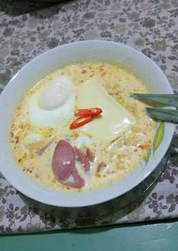 Indomie kari kuah susu keju