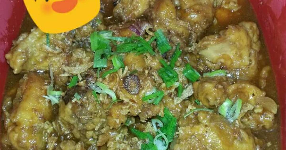 Resep Ayam goreng tepung asem manis 😆 ala resiwinda