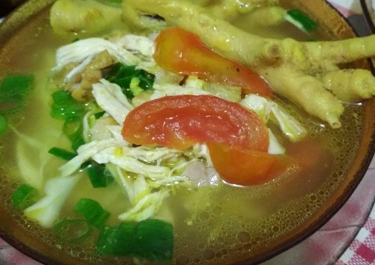 Soto ayam ceker bening Boyolali