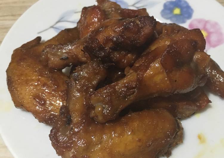 bahan dan cara membuat Chicken Wings Madu&Pedas