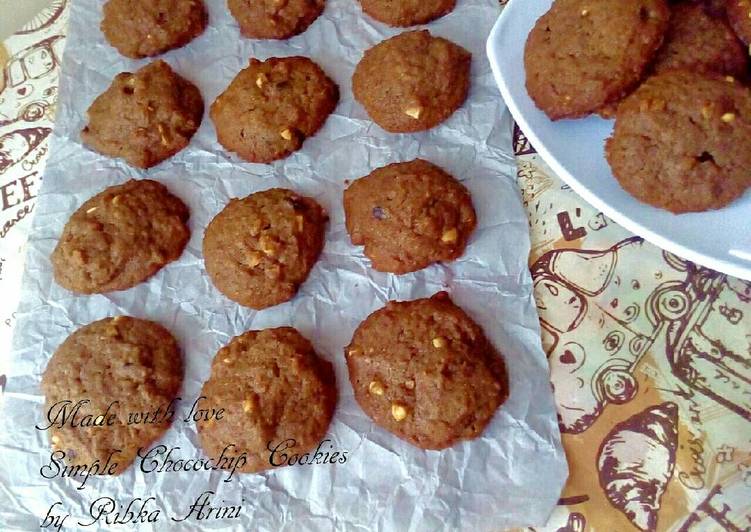 gambar untuk resep Simple Chocochip Cookies