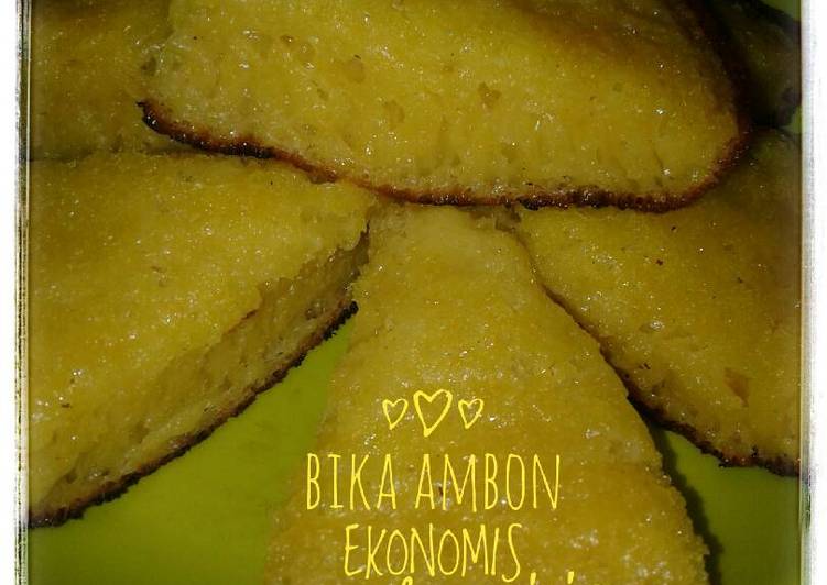 bahan dan cara membuat Bika ambon ekonomis #enakanbikinsendiri