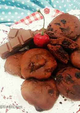 Chocolate Chunk Cookies (pake teflon double pan)