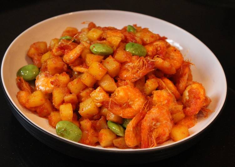 resep Balado Udang Kentang