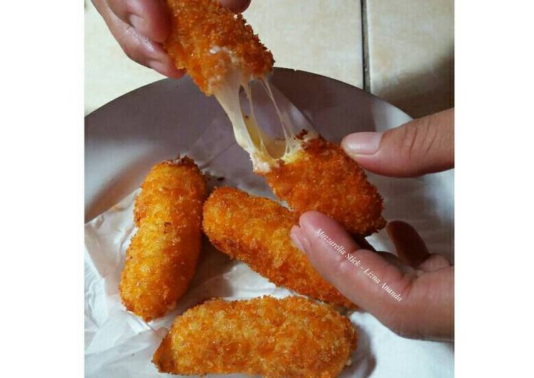 cara membuat Mozzarella Stick