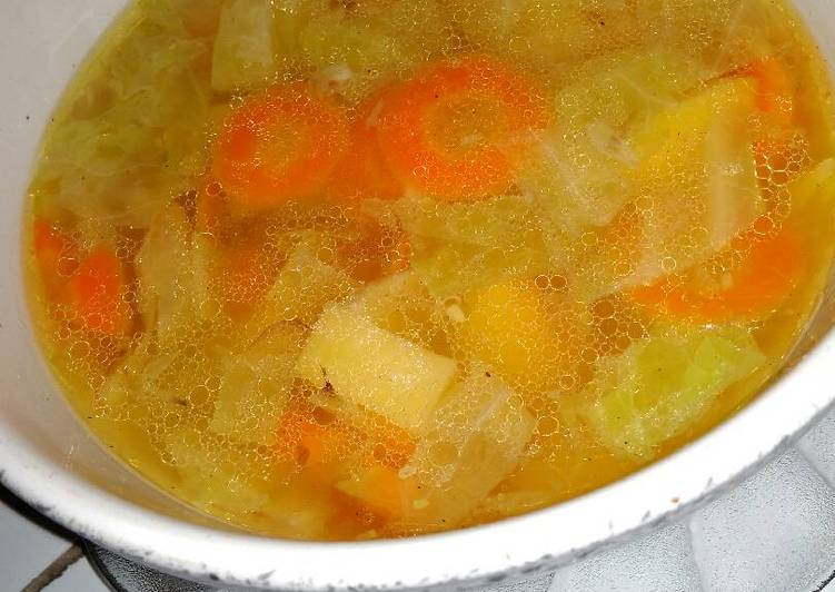 resep lengkap untuk Sayur bening ala anak kos (sayur SOP)