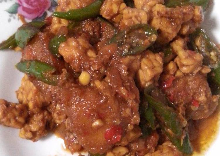 resep lengkap untuk Tuna Tempe Kecap Cabe Hijau