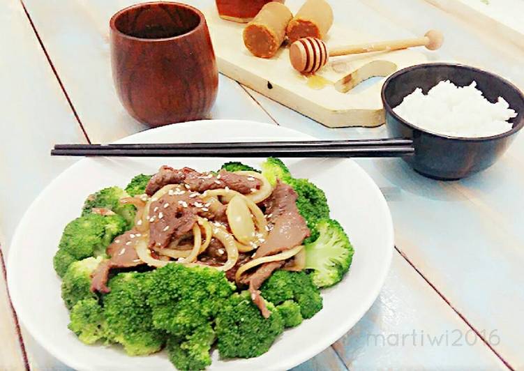 Resep Brokoli Siram Sapi Teriyaki Dari Martiwi