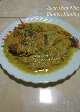 Acar ikan nila bumbu kuning