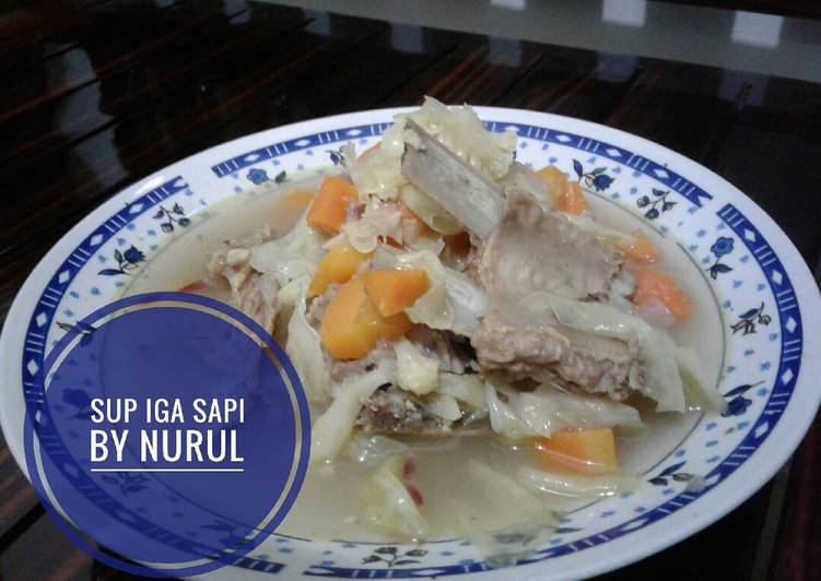 cara membuat Sup iga sapi