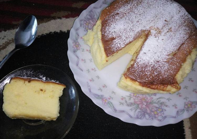 cara membuat Lemon chesee cake (japanese cotton cake)