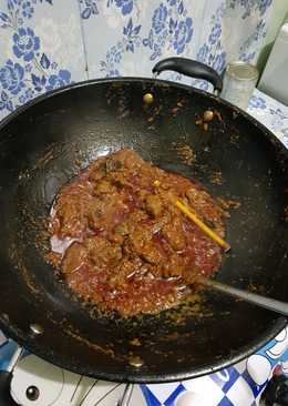 Gulai cancang daging khas padang