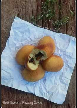 DONAT Dengan Metode Water Roux pisang coklat (Teknik Tang Zhong)