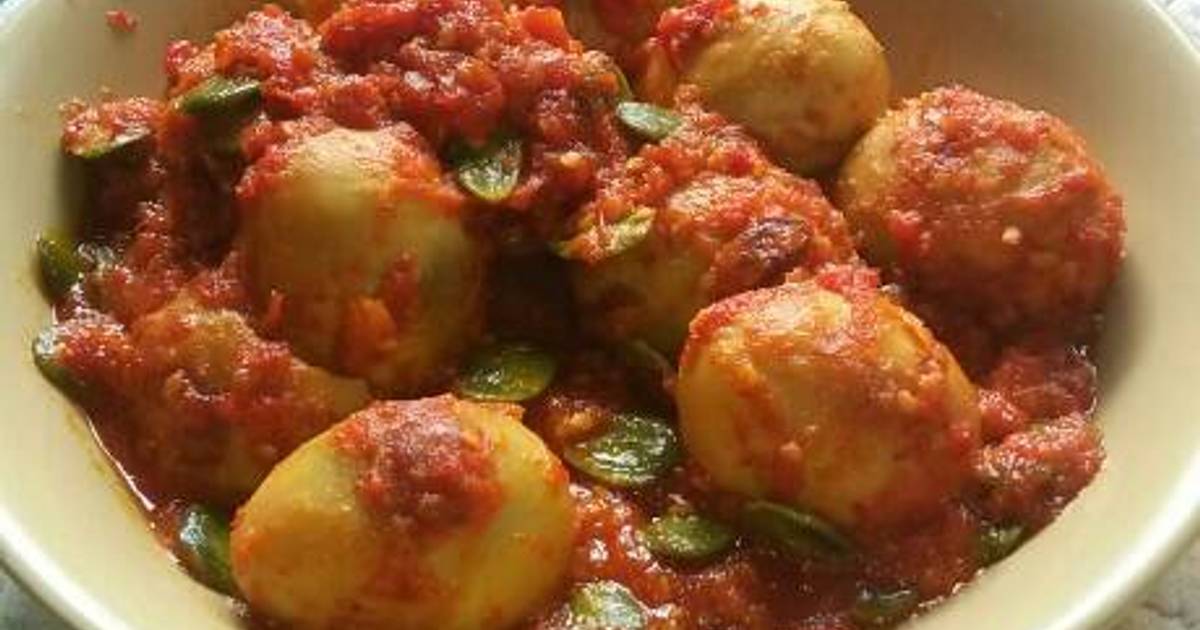  Resep  Balado telur  pete oleh Rizka Khomsyafitri Cookpad