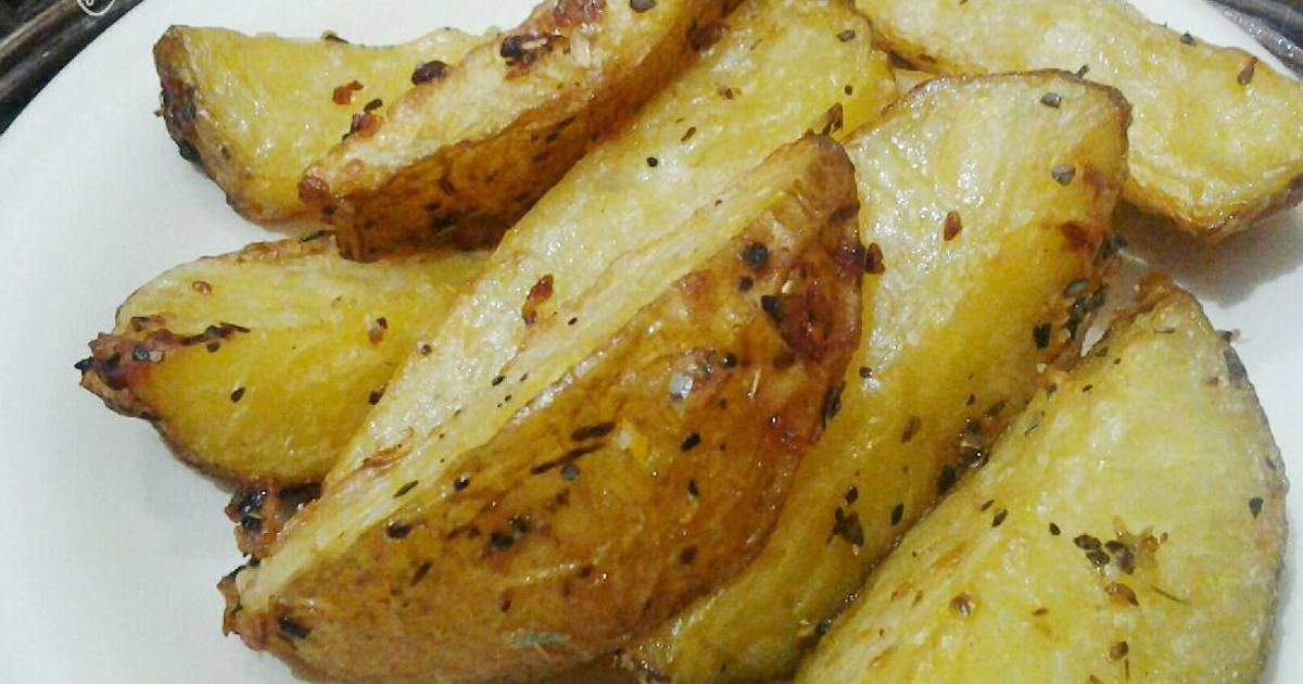 wedges baked potato resep Cookpad  15 Panggang  wedges  kentang resep