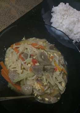 Oseng mie sayur kuah