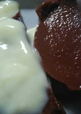 Puding coklat rasa es creem Magnum