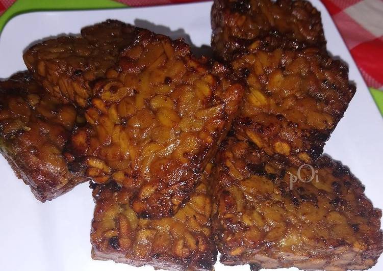 resep makanan Tempe bacem goreng