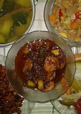 #1 set menu = Capcay + Kering tempe + Semur jengkol