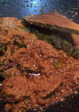 Rendang daging Pedes Pol