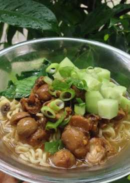 Mie ayam jamur simple