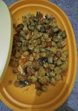 Oseng tempe-terong ungu