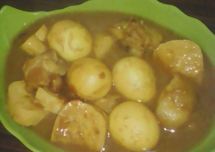 gambar untuk resep makanan semur telur,tahu,ayam