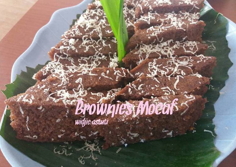 cara membuat Brownies Mocaf