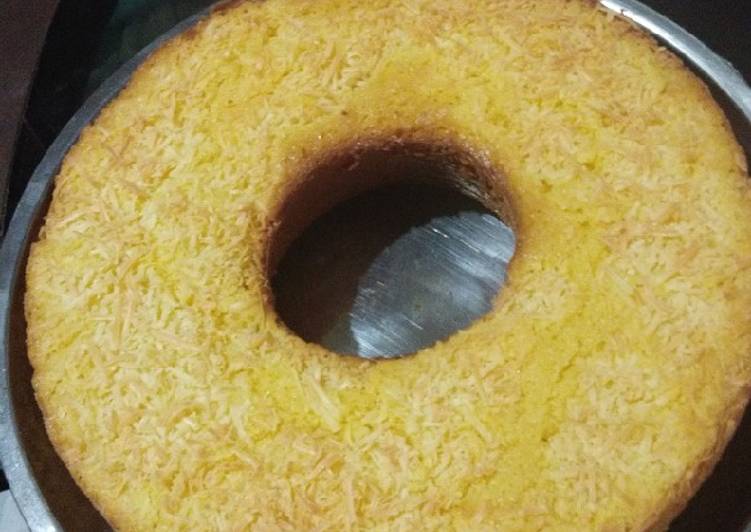 resep lengkap untuk Bolu keju panggang