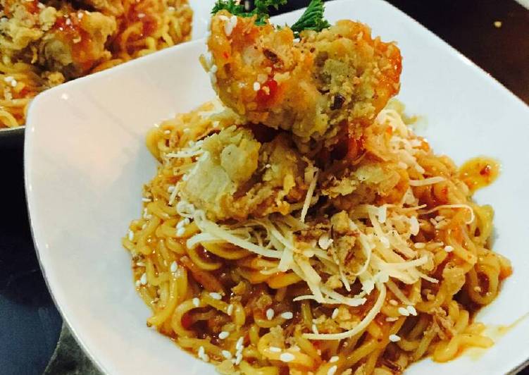 resep masakan Indomie ayam keju