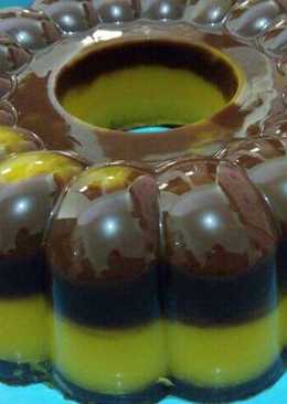 Puding Labu Coklat Lembut Enak