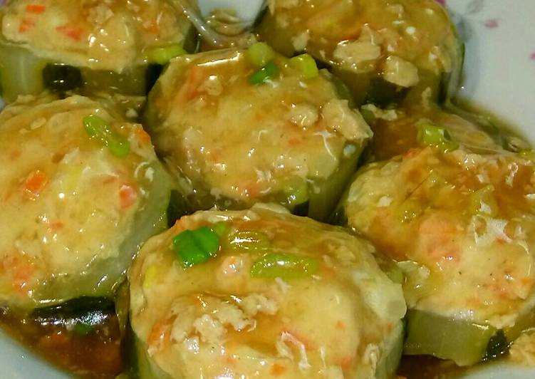 resep makanan Timun isi daging kukus