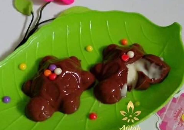 resep makanan Puding Turtle Choco Lava