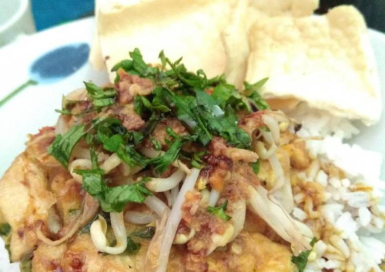 resep masakan Tahu Telor bumbu Kacang Pedas