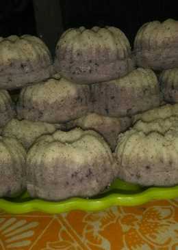 Kue kukus putu ayu ubi ungu