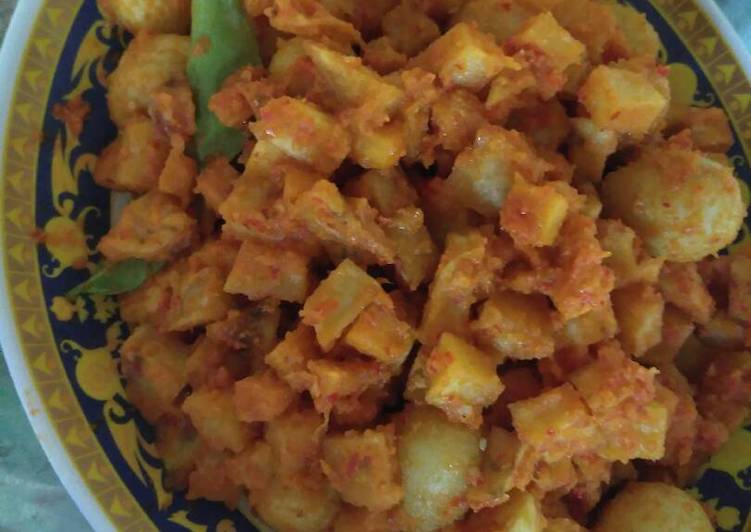 resep lengkap untuk Sambal goreng kentang mix telur puyuh