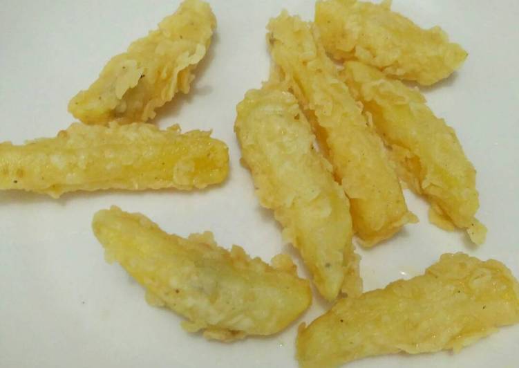 resep Kentang goreng tepung krispy french fries